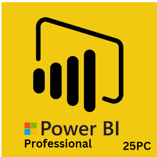 Power BI Professional 25PC for 1 Year [Retail Online]