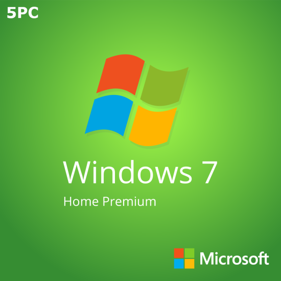 Windows 7 Home Premium SP1 5PC [Retail Online]