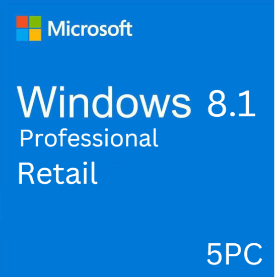 Windows 8.1 Pro 5PC [Retail Online]