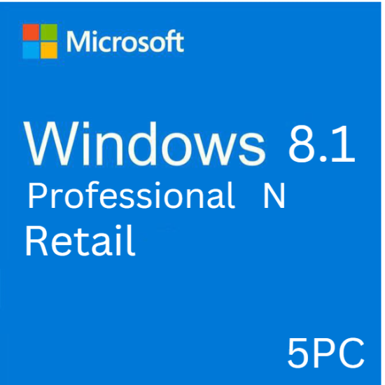 Windows 8.1 Pro N 5PC [Retail Online]