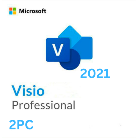 Visio 2021 Professional 2PC [Retail Online]