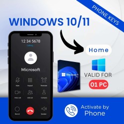Windows 10 / 11 Home 1PC [Activate by Phone]