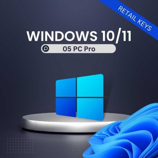 Windows 10 / 11 Pro 5PC [Retail Online]
