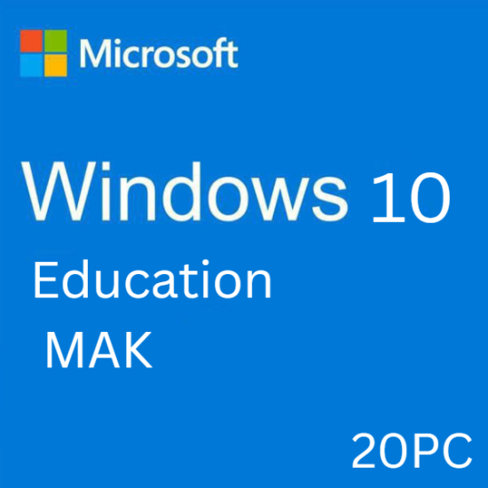 Windows 10 Education 20PC [MAK:Volume]